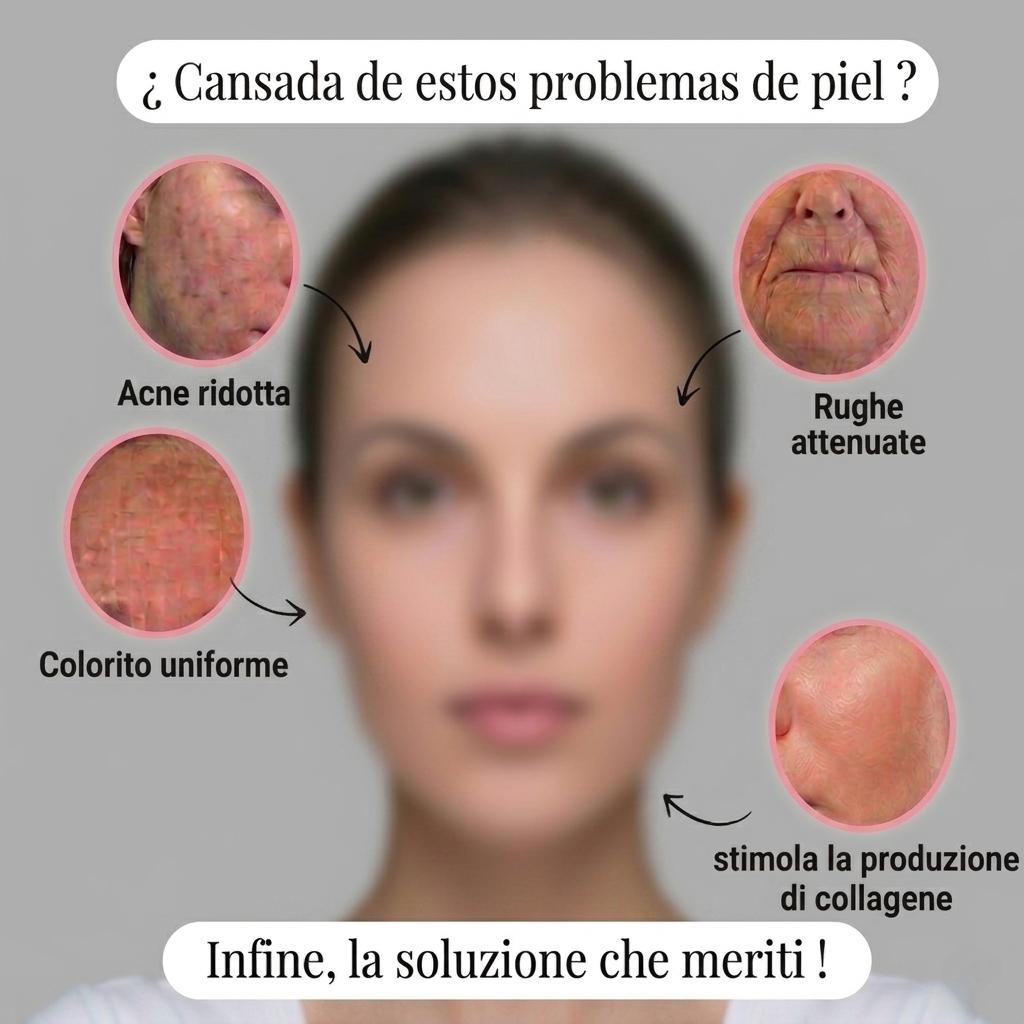 Maschera Viso LED a 7 colori per una pelle senza imperfezioni in poche settimane.